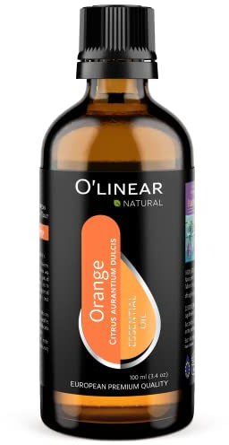 Orange Essential Oil for Diffuser Air Humidifiers for Bedroom 3.4 Fl Oz, Essential Oil Car Diffuser Refill Oil Orange Extract, Aromatherapy Oils for Diffuser Orange Essential Oil Dropper Good Day