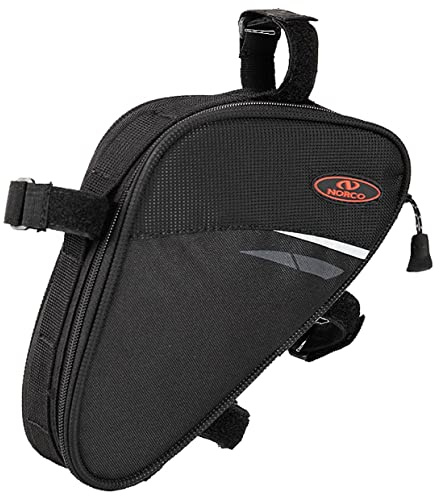 Asista Teile fürs Rad Unisex – Erwachsene Norco Boston Rahmentasche, Schwarz, 22x13x6cm