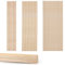 AIEX 150pcs 30,5cm Bâtons en Bois Long, Baton Naturelbaguette Loisir Creatif Bâtons de Chevilles Artisanales Batonnet pour l'Artisanat de Décorations, 3 Tailles 2,3,4 mm