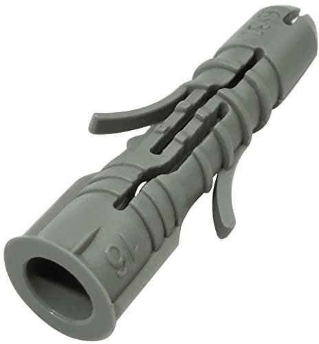AERZETIX - C57691 - Lot de 100 Chevilles universelles Ø6x30 mm - Chevilles Crampons Multi-usages - en Plastique - pour Fixation en béton Brique parpaing