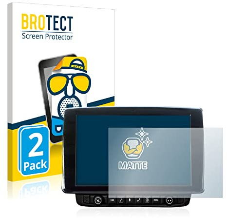 BROTECT Schutzfolie für Alpine X903D-DU | 2 Stück Entspiegelnder Displayschutz Made in Germany Matte Displayschutz-Folie Anti-Reflex Anti-Fingerprint Einfache Montage