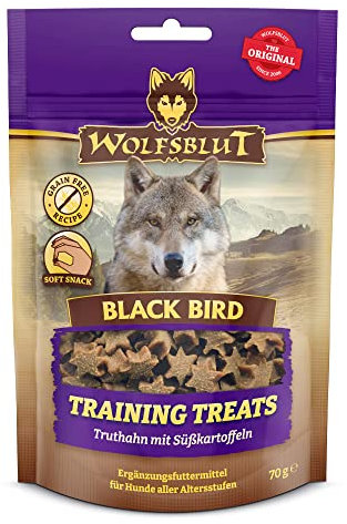 Wolfsblut - Training Treats Black Bird 7 x 70 g - Hundesnack - Hundefutter - Getreidefrei