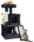 Yaheetech 92cm Cat Tree Cat Tower with Double Condo Scratching Post Dangling Ball for Kittens, Black