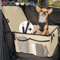 HELDENWERK Extra Stabiler Hunde Autositz -Verstärkte Wände und 5 Gurte - Wasserdichter Hundeautositz für Rück- und Vordersitz (Beige, Standardgröße)