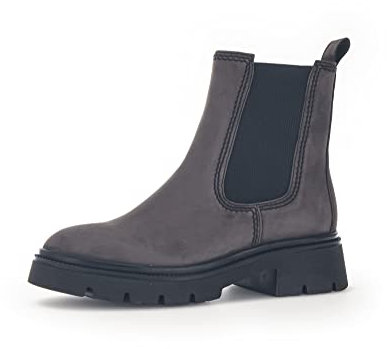 Gabor Damen Chelsea Boots, Frauen Stiefeletten,Wechselfußbett,Best Fitting,uebergangsschuhe,uebergangsstiefel,warm,Pepper/schwarz,41 EU / 7.5 UK