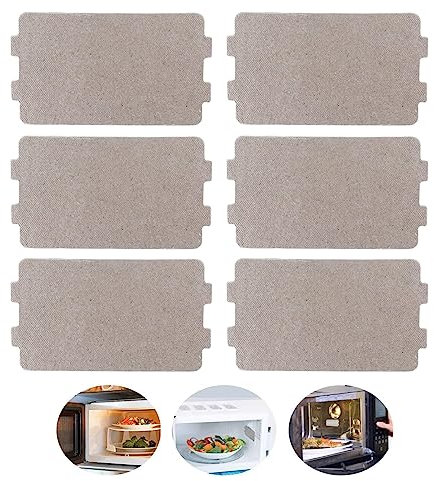 Lamkrtlp Placas Mica Microondas, Placa de Mica Cortable, para Horno de Microondas Universal (6 Piezas)