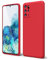 oakxco für Samsung Galaxy S20 Plus Hülle Silikon Case mit Kameraschutz, Ultra Dünn Bunt Handyhülle Mädchen, Einfarbig Handy Hülle Slim Schutzhülle, Matt TPU Weich Gummi Glatt Silikonhülle Bumper, Rot