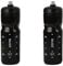 ZEFAL Pack Sense Soft 80 x2 - Fahrrad- und Mountainbike-Trinkflaschen - Weiche, geruchlose Sportflasche - BPA-freie Trinkflasche Fahrrad - Silikonsauger - Schwarz, 800ML