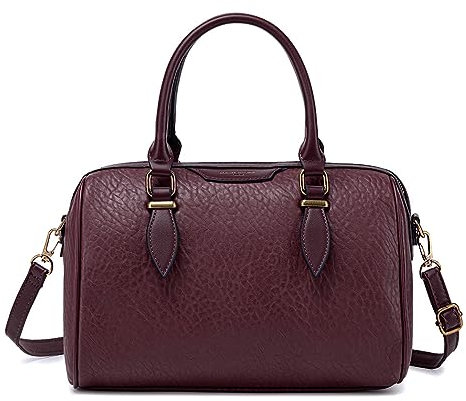 David Jones - Bowling-Handtasche für Damen – Umhängetasche, Schultertasche, Kunstleder, mittlere Größe, klassisch – modisch, elegant, Stadt, violett, one size, Elegant