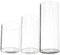 DOITOOL Ensemble De 3 Bougeoirs Ouragan Cylindre en Verre Bougeoir Cylindre en Verre Transparent pour Bougies Pilier Vase Cylindre Transparent Vases en Verre Modernes pour Décoration