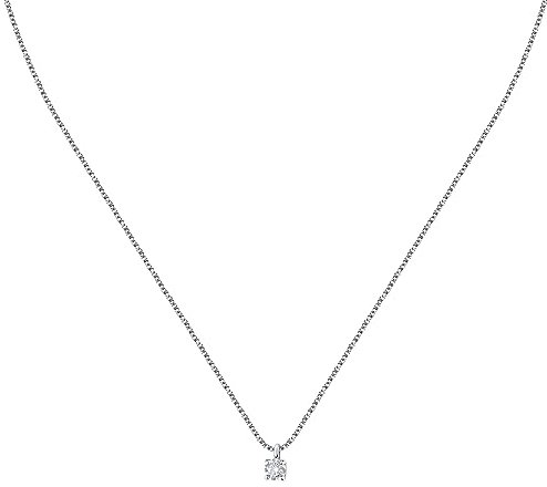 Morellato Collana Donna in Argento 925‰, Zirconi, Collezione Tesori, Punto luce - SAIW156