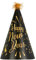 DECORAMI - celebrate happy times Silvester Partyhüte Happy New Year, 12 Stück, 2023, Silvesterhüte Schwarz Gold, Partyhütchen Silvesterparty