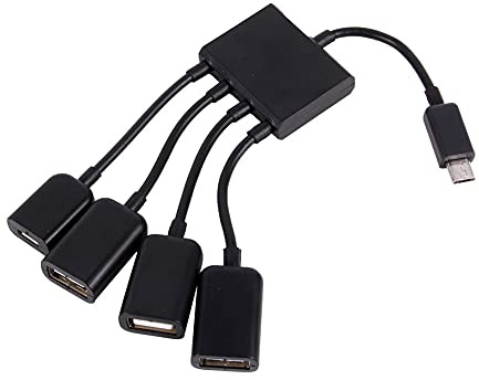 Yusat 4 Port Micro USB Host OTG Hub Adapterkabel Android Tablet Smartphone