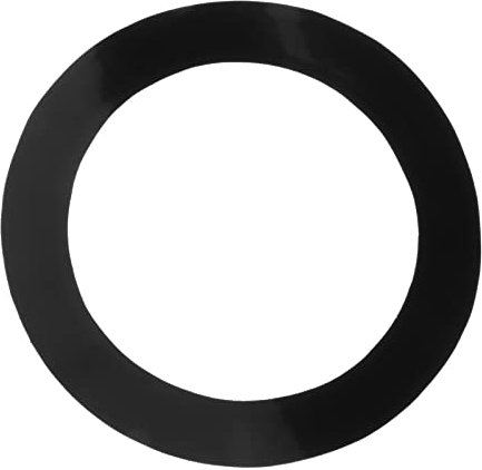 Paowsietiviity 1 Stück Port Hole Protector Pads Drum Rings Easy to Use Non Slip Bass Drum Black Diameter 18.5cm