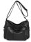 Ray-Velocity Damen Vintage Umhängetaschen, Schultertaschen mit Mehreren Taschen, Leicht Handtasche für Alltag Arbeit Einkaufen Reise (B, Schwarz)
