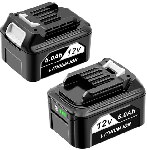 EICHXO 2 Stück Li-ion 12V 5Ah Kompatibel mit Makita Akku 12V BL1015 BL1016 BL1040 BL1041, Ersetzen für Makita CXT DF031D MP100DZ TD110D DF031D DF333D DF0333D.