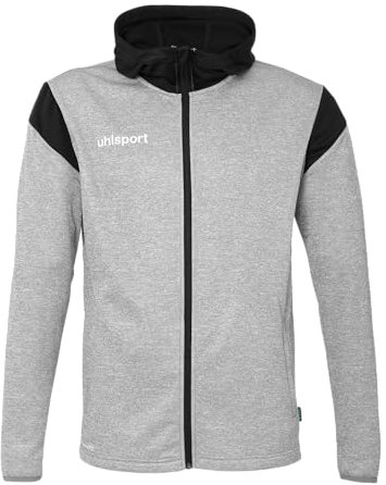 uhlsport Unisex Squad 27 Track Hood Sport-Jacke, Dark Grau Melange/Schwarz, L EU