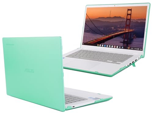 mCover Case ONLY Compatible with 2023~2024 14-inch ASUS Chromebook Plus Enterprise CX34 (CX3402) Series Laptop Computers (NOT Fitting Any Other ASUS Models) - Green