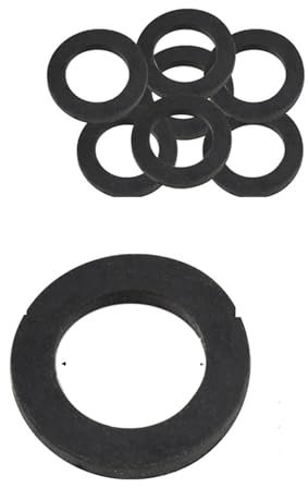 Schwarze Nylon Unterlegscheiben, Flat Rubber Washers 100pcs Rubber O Ring Shower Plumbing Hose Rubber Seal Ring Gasket Standard Parts For Faucet Connector