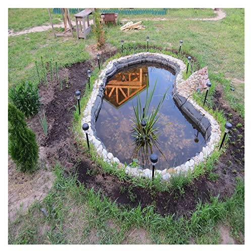 Heavy Duty Pond Liner Sealant Impervious 0.35mm Durable Pond Edging Large Soft Pond Liner Underlay Black 9x20m