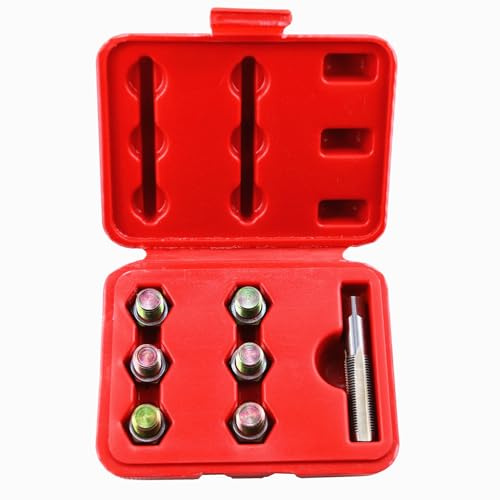BestsQ M13x1.25MM Bouchon de vidange d'huile Kit de réparation de Filetage | de robinet Vis de carter d'huile Outil de rechapage