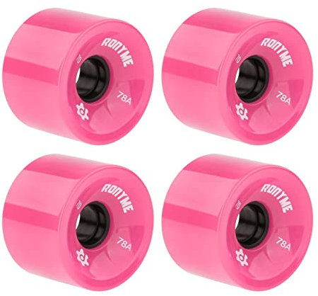 FLCPJGV 4X 78A Rouleaux de Skateboard Remplacement 70x51mm Pièces de Longboard, Rose