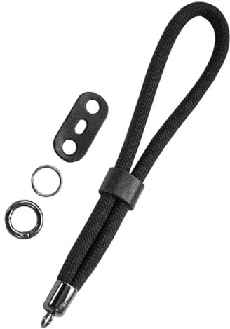 Camera Wrist Strap for Sony Alpha A7 IV A6400 A6000 Canon EOS Fujifilm X100V Nikon DSLR Black, black, 21