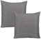 INSPINOVIA Outdoor Kissen mit Füllung | Wasserabweisende Deko Kissen | 2er, 4er & 6er Sets | Gartenkissen | Lounge Kissen | 45 x 45 cm (Grau, 2er Set)
