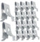 HOMSFOU 1 Satz Regal Halter Montage Rostfrei Klopfen Steckbrett Planke Tür Einlegeböden Halterung Shelf Bracket Verstellbare Regalhalterungen Halterungsclips Aus Edelstahl Silver 20 Stück