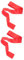 UPKOCH 2 Rollen Laufzeile Zielseil der Laufstrecke Laufband Laufbahngürtel Leichtathletik-Finish-Riemen Laufender Renn-Zielgürtel Lauf-Finish-Gürtel Race-Finish-Gurt Polyester rot