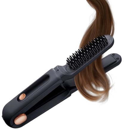 sans fil pour femmes – Appareil de lissage portable, instrument de coiffure rechargeable, contrôle d'affichage LED | Gadget de beauté Compact pour les vacances en bord de mer, le travail domes