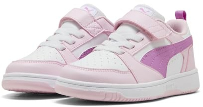 PUMA Kinder Rebound V6 Lo Sneakers 33, Pearl Pink Mauve Pop White