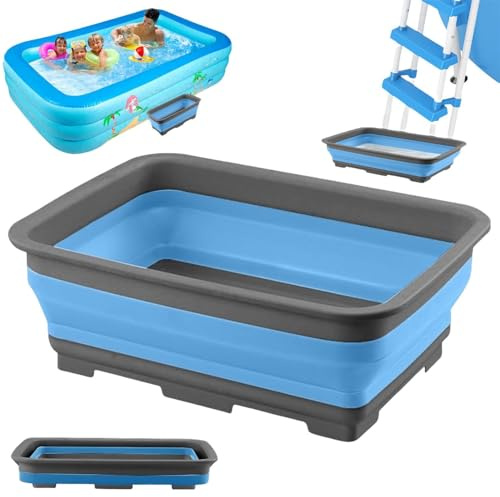 Foot Bath Tub for Pool Hot Tub Feet Washing Bucket | Portable Foot Soaking Basin for Beach Camping Fishing Lake Pond Garden Backyard Lawn Pool