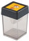 Dahle 53465 – Anspitzer (Manual Pencil Sharpener, transparent, gelb, Metall)
