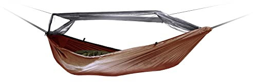 DD Hammocks Travel Hammock/Bivi - Insect Proof Ground Camping Multipurpose Hammock With Waterproof Floor And Mosquito Net Coyote Brown