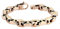 Paula & Fritz® Armband roségold Tungsten Wolfram Anker Länge Breite Dicke in m...