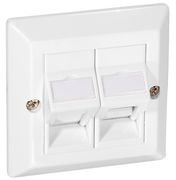 equip 760301 Weiß Wandplatte/Schalterabdeckung, 760301