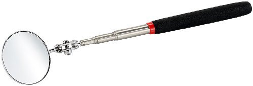 Playtastic Teleskopspiegel: Teleskop-Spiegel mit 2 Kugelgelenken, ausziehbar bis 66 cm, Ø 5 cm (Teleskop-Inspektionsspiegel, Kontrollspiegel, Werkzeug)