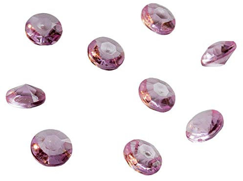 Dekosteine Diamanten 500 Stück Acryl Tischdekoration (Rosa)