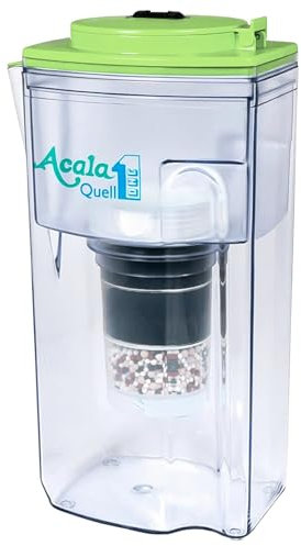 Wasserfilter AcalaQuell® One | grün | Aktivkohle Wasserfilter | Höchste Filterleistung - mehrschichtig | BPA u. BPB frei | ReNaWa® - Technology | Kreiert köstlich schmeckendes, wohltuendes Wasser