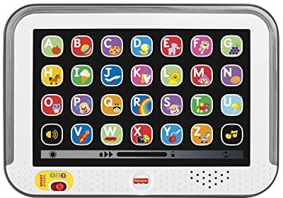 Fisher-Price Lernspaß, Lernspielzeug für Kleinkinder, Smart Stages Tablet Computer-Attrappe mit Musik und Leuchtfunktion für Kinder ab 1 Jahr, Version: Spanisch, CDG61