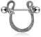 Paula & Fritz® Piercing de mamelon en acier inoxydable 316L (acier chirurgical) Motif serpent