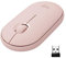 Logitech Pebble Mouse Wireless, Bluetooth o 2,4 GHz con Mini Ricevitore USB, Silenzioso, Mouse per ‎Computer Sottile, Clic silenziosi, per PC/Mac/Laptop/iPadOS/Chromebook - Rosa