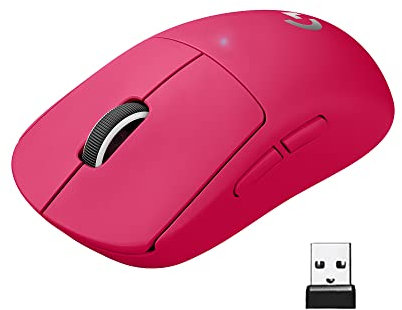 Logitech G PRO X SUPERLIGHT Souris Gaming sans Fil, Ultra légère 63g, Capteur HERO 25K, 25 600 PPP, 5 Boutons Programmables, Longue Longévité des Piles, Memoire Integrée, Compatible avec PC/Mac