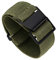 BINLUN Elastic Nylon Watch Straps 18mm/20mm/22mm Marine Nationale Style Parachute Fabric Replacement Watch Band Hook-and-Loop Silver/Black Buckle Men Women(Military greens,22mm)