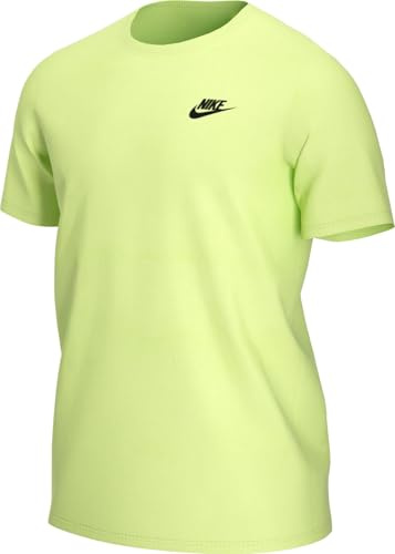 Nike Herren Sportswear Club T-Shirt, Light Lemon Twist/Black, XL
