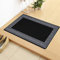 Door Mats Inside Non Slip Super Absorbent Heavy Duty Washable Bath Mat - Jute Back Floor Mats for Kitchen Office Chair Front Doormat Indoor | 40 X 60 cm - Greekey Dark Grey & Cream