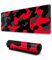 Echoserein Tapis de souris de jeu camouflage rouge et noir - Grand tapis de souris XL long - Grand tapis de souris pour clavier - Tapis de souris de bureau - Accessoires de décoration pour ordinateur,