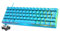 RGB 60% Teclado para Juegos, Mini Game Keyboard Mecánico Interruptor Azul con 62 Teclas Compactas,18 RGB LED Chroma Backlit,Cable USB Tipo C Desmontable,Anti-Gghosting para PC Portátil Mac-Azul