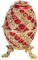 HEEPDD Faberge-Ei-Schmuckkästchen, Funkelnde Strass-Schmuckkästchen mit Scharnier, Handbemalter Emaillierter Eiförmiger Ringhalter für HeimdekorationBoxen & Kästen